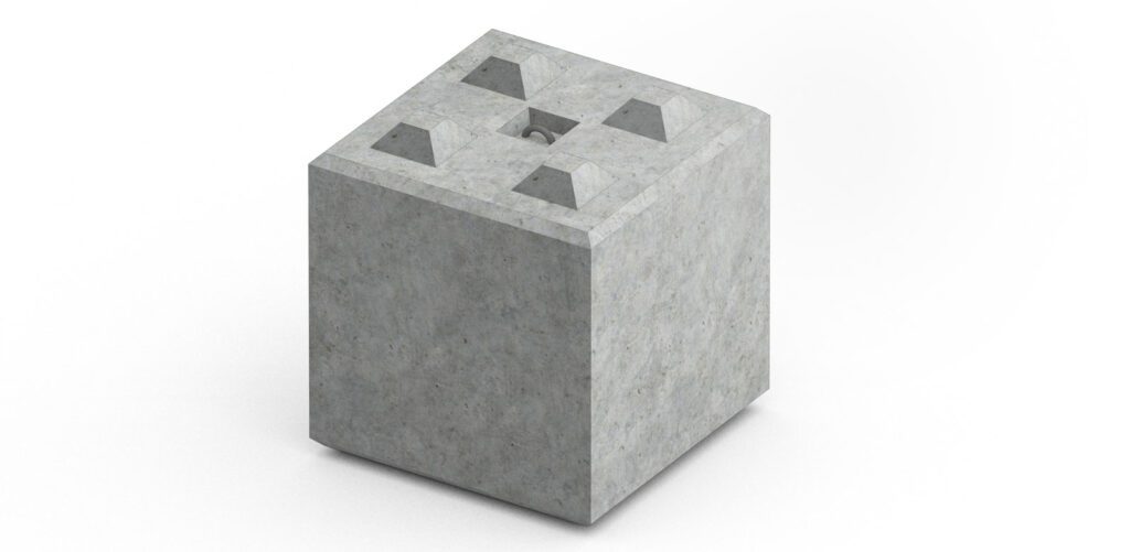 BETONOWY BLOK TYPU "LEGO"