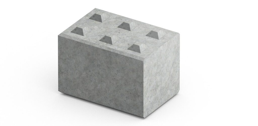 BETONOWY BLOK TYPU "LEGO"